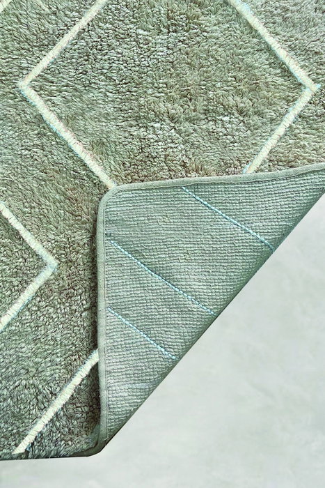 Mijölnir Juego de alfombrillas de baño de algodón, 2 piezas, Piedra